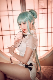 Coser面饼仙儿 NO.096 初音旗袍 [28P-514MB]